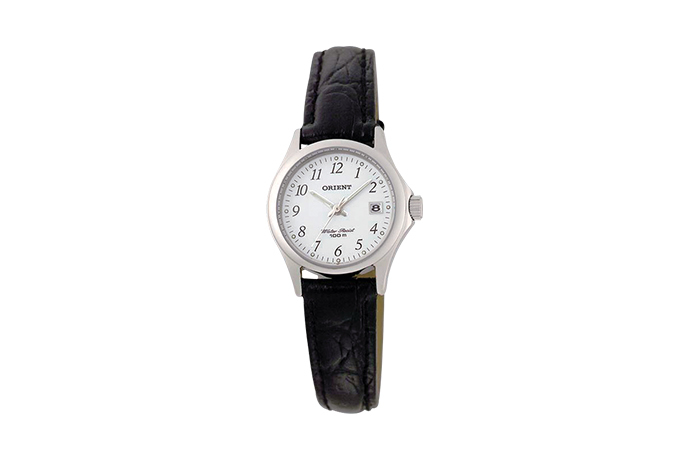 Orient: Cuarzo Contemporary Reloj, Cuero Correa - 25.0mm (SZ2F005W)