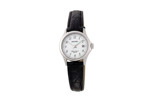 ORIENT: Quartz Contemporary Watch, Leather Strap - 25.0mm (SZ2F005W)