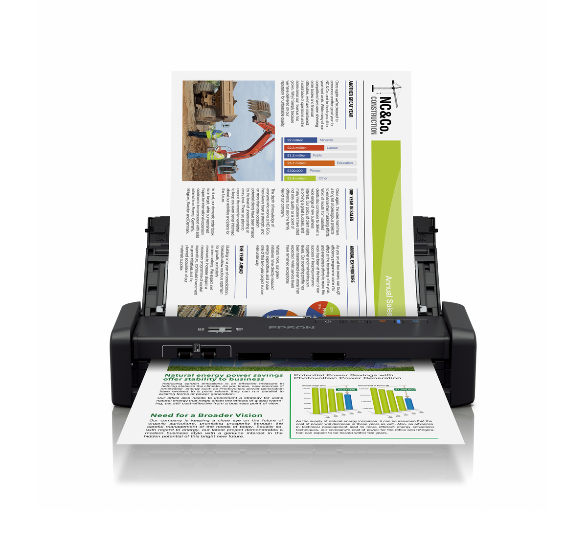 Epson WorkForce DS-360W Scanner portable 1200 x 1200 DPI A