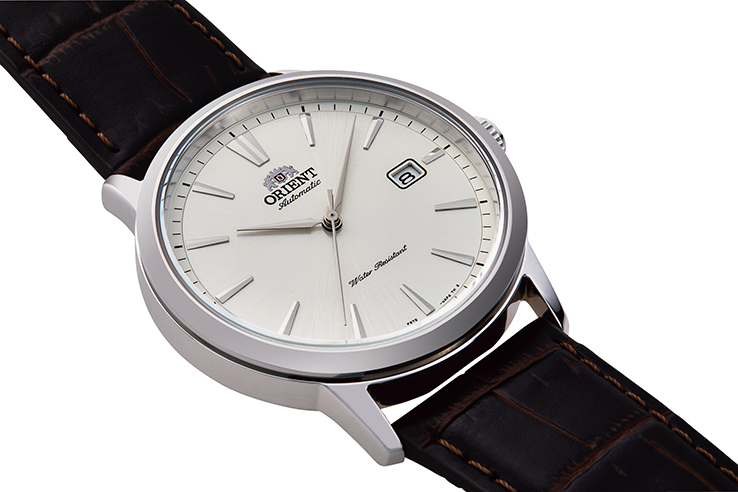 ORIENT: Mechanical Contemporary Watch, Leather Strap - 41.6mm (RA-AC0F07S)