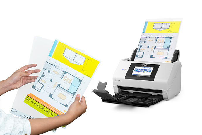  Scanner Colorido de Documentos Epson DS-790WN