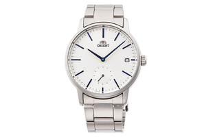 Orient: Cuarzo Contemporary Reloj, Cuero Correa - 40.0mm (GW05003W)