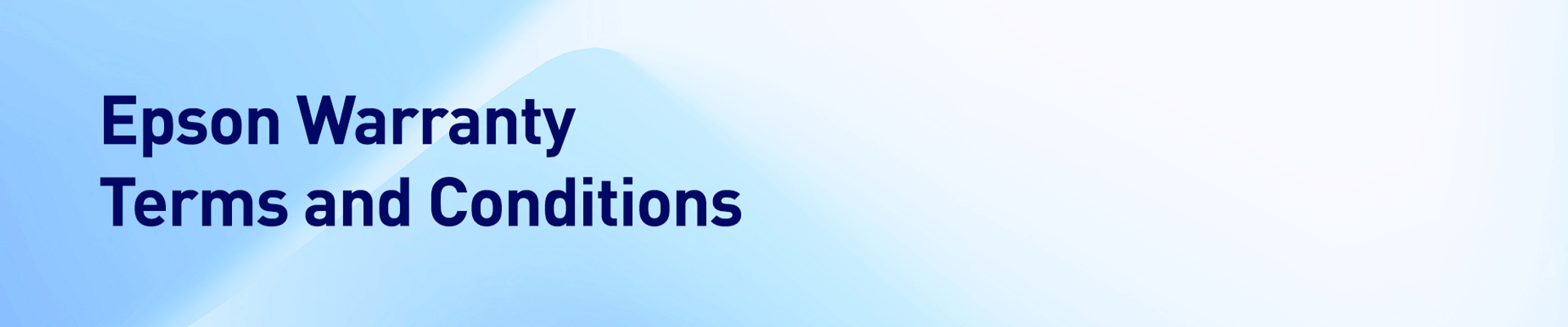 Epson Warranty Banner
