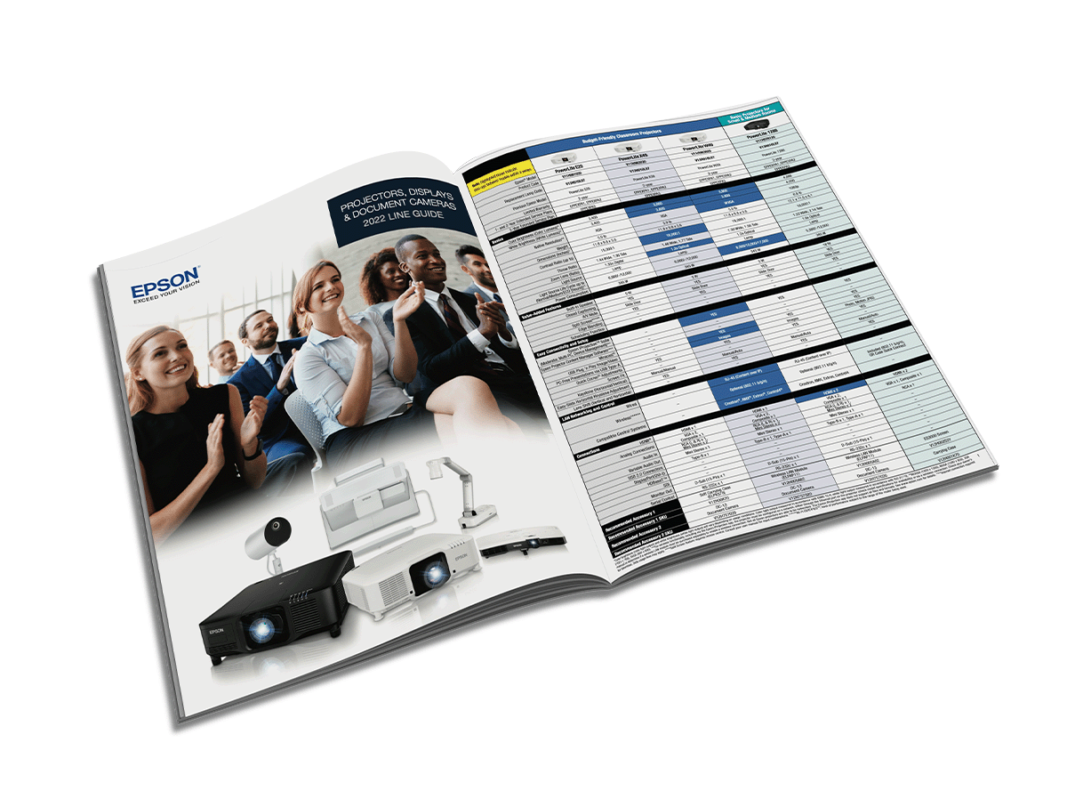 Opened product line guide catalog