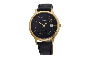 ORIENT: Quartz Contemporary Watch, Leather Strap - 39.0mm (RF-QD0002B)