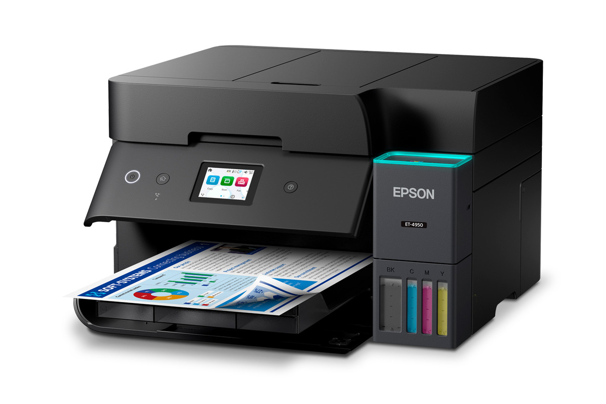 EcoTank ET-4950 Wireless All-in-One Colour Supertank Printer – Black