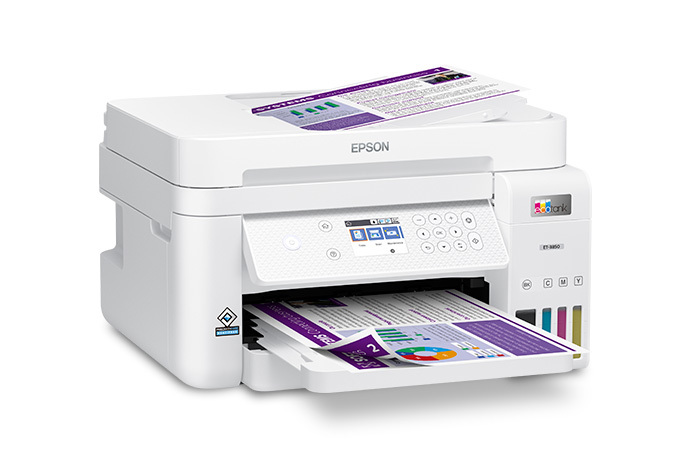 Epson EcoTank ET-3850 Wireless Color All-In-One Inkjet Printer (C11CJ61201)