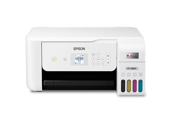 Epson EcoTank ET-2803 Wireless All-in-One Cartridge-Free Printer 