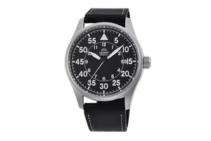 ORIENT: Mechanical Sports Watch, Leather Strap - 42.4mm (RA-AC0H03B)