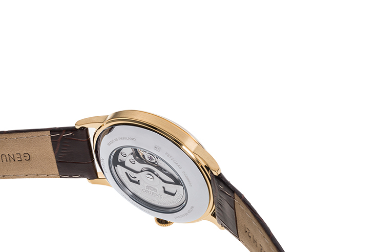 ORIENT: Mechanical Classic Watch, Leather Strap - 40.5mm (RA-AG0003S)