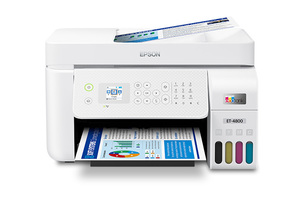 EcoTank ET-4800 Wireless All-in-One Cartridge-Free Supertank Printer with Scanner, Copier, Fax, ADF and Ethernet