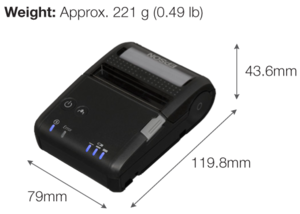 Epson TM-P20 2" Mobile Thermal POS Receipt Printer