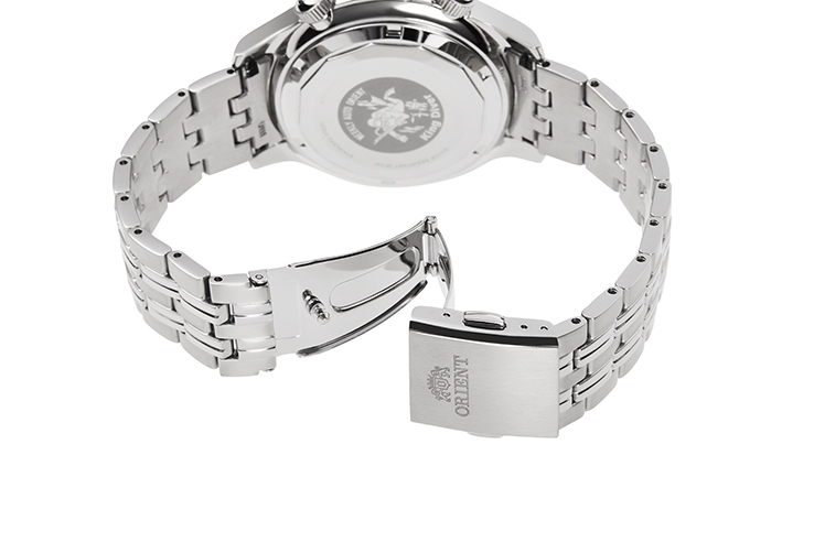 ORIENT: Zegarek mechaniczny Revival, metalowa bransoleta – 43,8 mm (RA-AA0D03E)