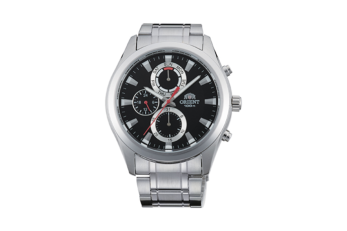ORIENT: Quartz Sports Watch, Metal Strap - 41.0mm (UY07001B)