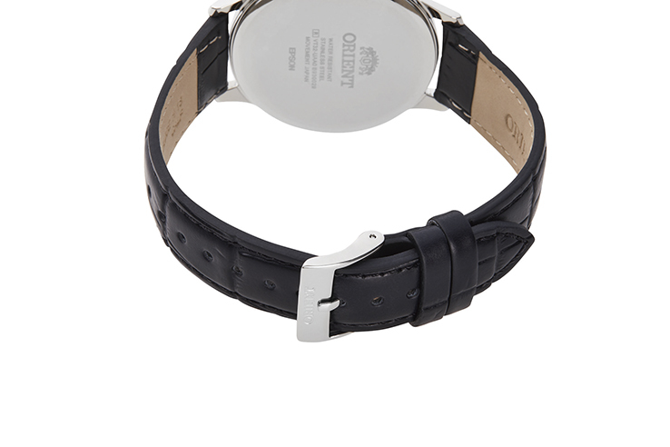 ORIENT: Quartz Contemporary Watch, Leather Strap - 39.0mm (RF-QD0008S)