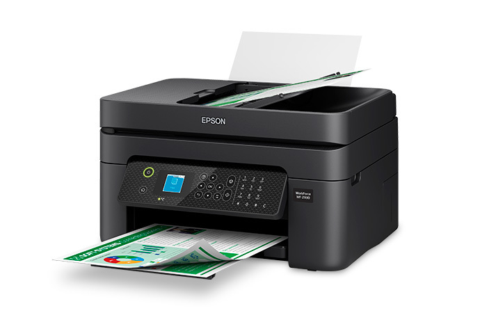 WorkForce WF-2930 Wireless All-in-One Colour Inkjet Printer with Built-in Scanner, Copier, Fax and Auto Document Feeder - Certified ReNew