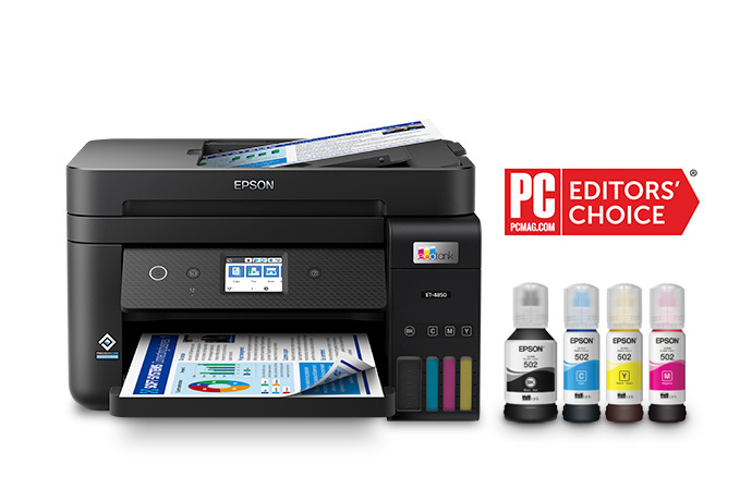 Epson Ecotank, ET-4850, Impresora multifunción a color, Wi-Fi, Ethernet, A4  - Impresoras Multifunción de Inyección de Tinta Kalamazoo