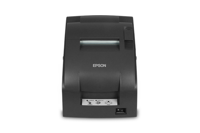 Epson TM-U220B M188B Receipt Printer w/ Power Supply & Protective Cover 