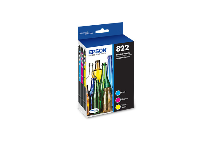 Epson - T822 3 - Pack Standard Capacity Multi Ink Cartridges