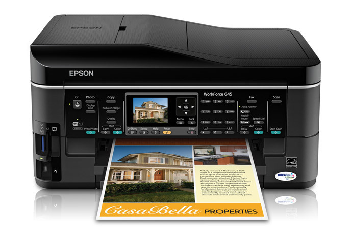 C11CB86201 | Epson WorkForce 645 All-in-One Printer | Inkjet | Printers ...