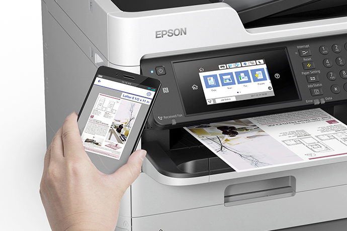 Impresora multifunción inalámbrica Epson Workforce Pro WF-4830 con  impresión automática a doble cara, copia, escaneo y fax, ADF de 50 páginas,  capacidad de papel para 500 hojas y pantalla táctil a color