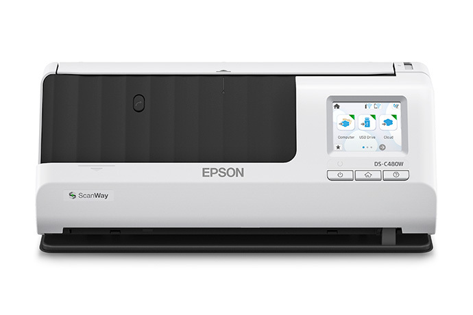 Epson DS-C480W Wireless Compact Desktop Document Scanner with Auto Document Feeder