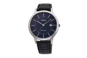 Orient: Cuarzo Contemporary Reloj, Cuero Correa - 40.0mm (GW05003W)