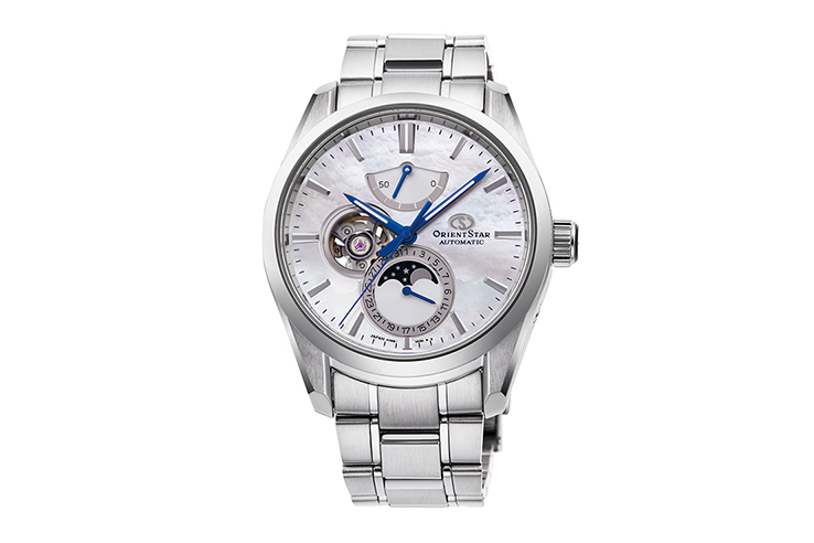 ORIENT STAR: Moderne mechanische Uhr, Metallarmband – 41,0 mm (RE-AY0005A)