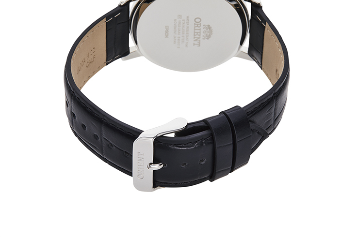 ORIENT: Quartz Classic Watch, Leather Strap - 42.4mm (RA-KV0404B)