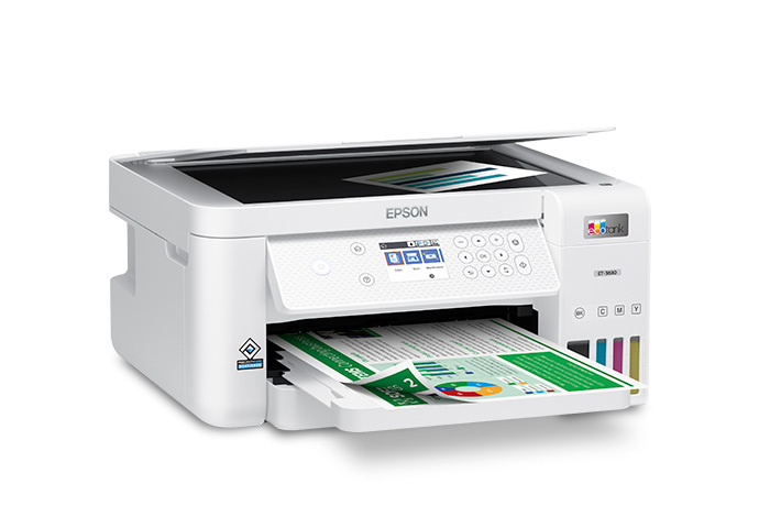 Epson Ecotank Et-3830 Imprimante couleur tout-en-un sans cartouche sans fil  avec numérisation, copie, impression recto verso automatique et Ethernet –  l'imprimante parfaite pour les familles : : Fournitures pour le  bureau