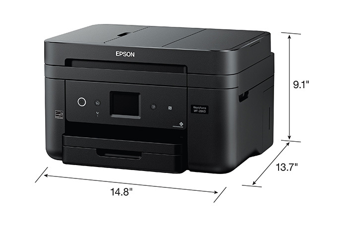 Epson WorkForce WF-2860DWF, Professional 4-in-1 Printer: Double