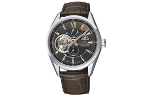 ORIENT STAR: Mechanical Contemporary Watch, Leather Strap - 41.0mm (RE-AV0006Y)