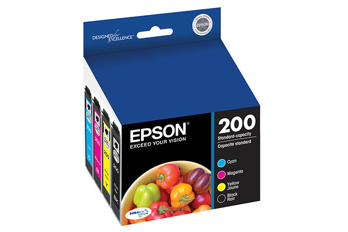 Epson - 200 4-Pack Ink Cartridges - Black/Cyan/Magenta/Yellow