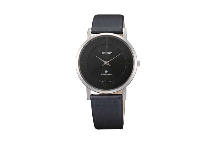 Orient: Cuarzo Contemporary Reloj, Cuero Correa - 35.0mm (UA07006B)