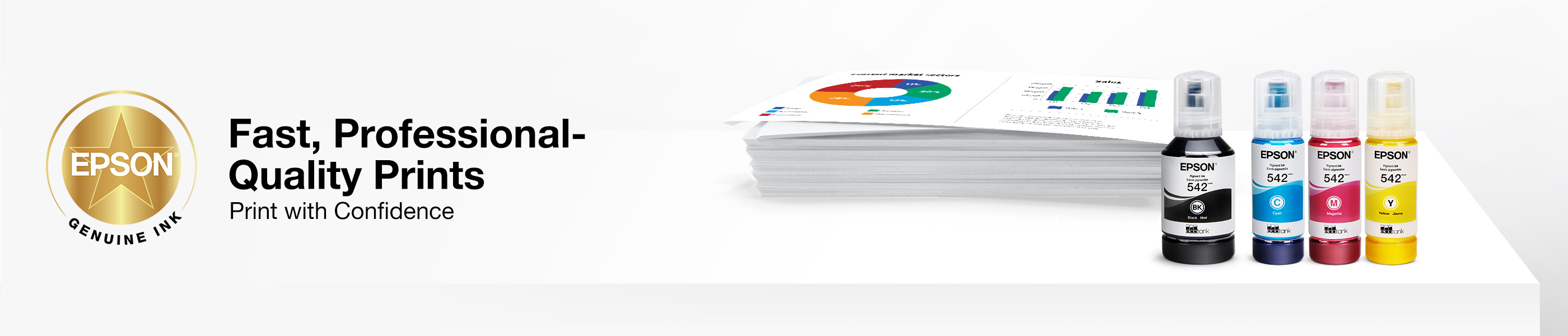 Fast, Professional-Quality Prints.Print with Confidence with Epson Genuine Ink.