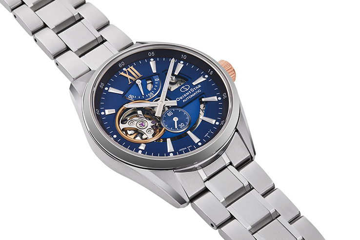 ORIENT STAR: Mechanikus Kortárs Karóra, Fém Szíj - 41.0mm (RE-AV0116S) Korlátozott