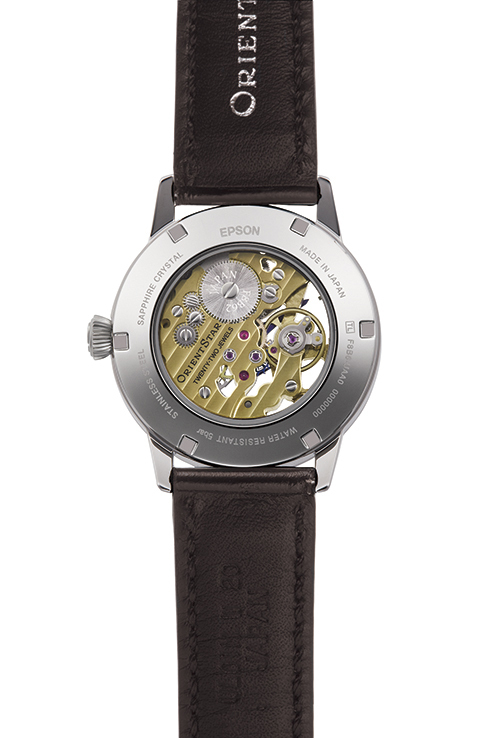 ORIENT STAR: Mechanical Classic Watch, Cordovan Strap - 38.8mm (RE-AZ0004S)