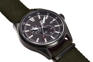 ORIENT: Mechanical Sports Watch, Nylon Strap - 42.4mm (RA-AK0403N)