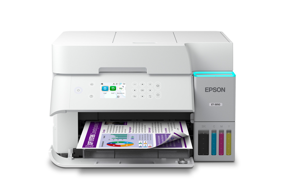 EcoTank ET-3950 Wireless All-in-One Colour Supertank Printer – White