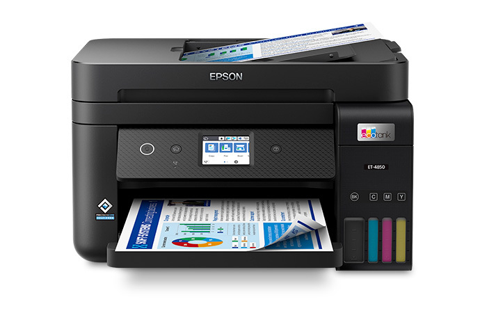 Epson EcoTank ET-4850 Wireless Color All-in-One Cartridge-Free