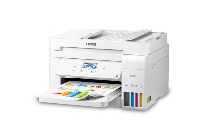 EcoTank ET-4760 All-in-One Cartridge-Free Supertank Printer - White | Inkjet | Printers | For Work | Epson US