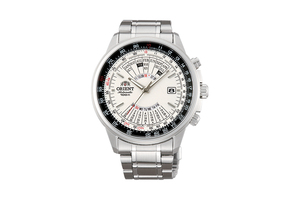Orient: Mecánico Sports Reloj, Metal Correa - 44.0mm (EU07005W)