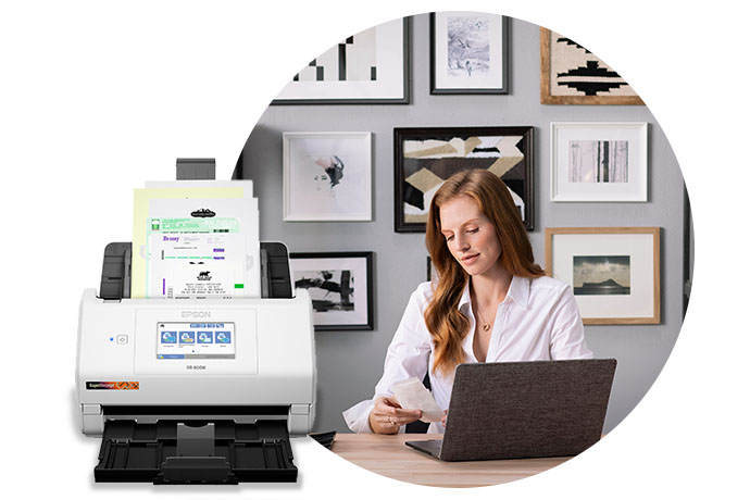 RapidReceipt® RR-600W Wireless Duplex Receipt and Color Document Scanner