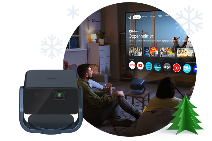 Epson EpiqVision Mini EF22 Portable Smart Laser Projector – Stone Blue