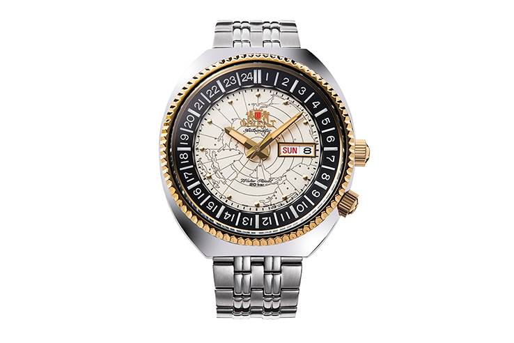 ORIENT: Ceas mecanic Revival, curea din metal – 43,5 mm (RA-AA0E01S)