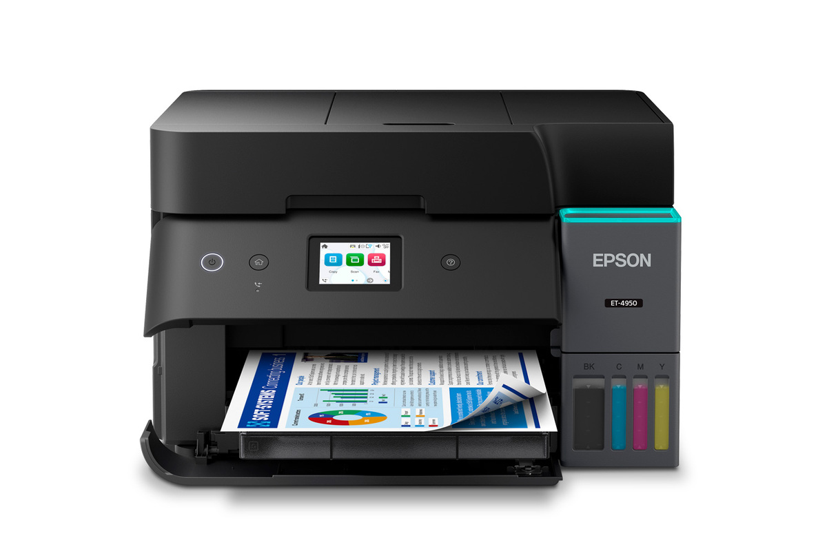 EcoTank ET-4950 Wireless All-in-One Colour Supertank Printer – Black
