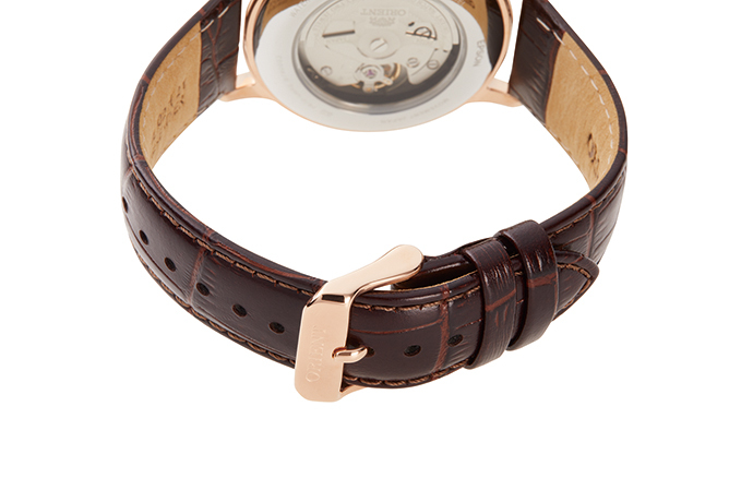 ORIENT: Mechanical Classic Watch, Leather Strap - 40.5mm (RA-AC0001S)