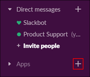 purple window with plus sign button selected