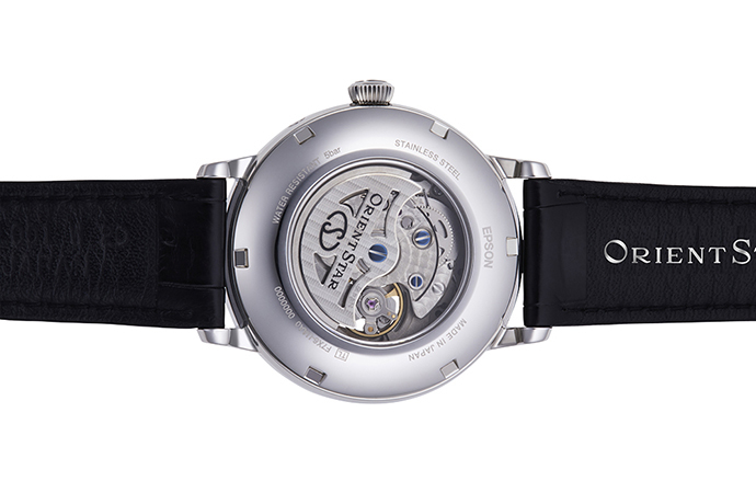 ORIENT STAR: Mecánico Clásico Reloj, Piel de cocodrilo Correa - 41.0mm (RE-AM0001S)