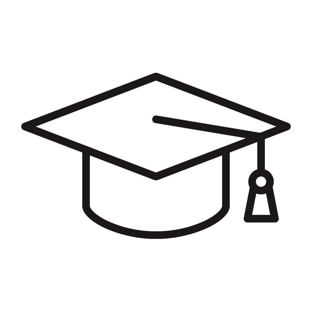 Graduation cap icon